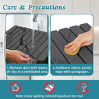 Stone Dish Drying Mat for Kitchen Counter, Absorbent Diatomaceous Earth Bath - Image 3