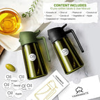 YARRAMATE 2Pcs 16oz/470ml Dark Green Oil Sprayer - Image 2