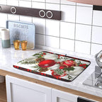 Christmas Red Buffalo Plaid Dish Drying Mat - Image 5