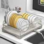 Dish Drying Rack, Dish Racks for Kitchen Counter, Metal Dish Drainer by HOMEAILIE