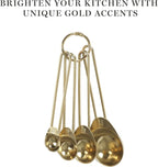 Martha Stewart Richburn 4-Piece Gold Stainless Steel Measuring Spoons Set – - Image 5
