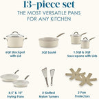 Rachael Ray Cucina Ceramic Cookware Set - Image 2