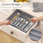 Lifewit Silverware Drawer Organizer, Expandable Utensil Tray - Image 7