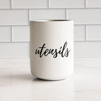 STYLED SETTINGS White Utensil Holder - Image 8