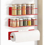 Magnetic Spice Rack For Refrigerator, Space Saving Magnetic Shelf For Fridge by Roysili