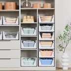 4 Pack Stackable Closet Storage Basket - Image 2