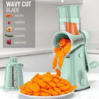 Zulay Kitchen Rotary Cheese Grater 5 Blade Cheese Shredder - Image 4
