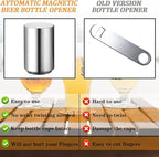 3 Pieces Automatic Magnetic Beer Bottle Opener, Portable Pop the Top Wine - Image 3