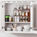 Kitchen Countertop Organizer, Spice Rack Cabinet Organizer Shelf Stackable - Image 4