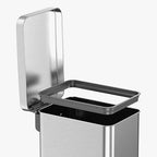 QUALIAZERO 50L / 13 Gallon Stainless Steel Step-On Kitchen Trash Can Soft-Close - Image 3