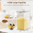 Melovom 4 Pcs Large Pop Airtight Food Storage Containers Set - Image 3