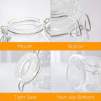 Flrolove Spice Jars 30 Pack 4oz Square Glass Jars - Image 3