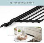 MERRYBOX Triangle Roll Up Dish Drying Rack Over The Sink, 2025 Anti-Rust Sink - Image 8
