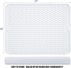 Large 17" x 14" Silicone Dish Drying Mat - Image 4