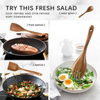Wooden Spoons for Cooking, Nonstick Cooking Utensil Set - Image 5