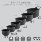COOK WITH COLOR Nesting Plastic Mixing Bowl Set with Pour Spouts and Handles - Image 5