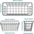 MaraFansie Hanging Kitchen Baskets Wire Storage Basket Over the Cabinet Door - Image 7