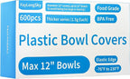 100 Boxed Bowl Covers Bread Proofing Plastic Wrap by FAYLONGSKY