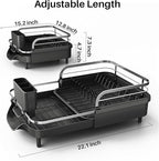 SNTD Dish Drying Rack, Expandable Dish Rack - Image 2