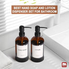 GMISUN Amber Glass Soap Dispenser - Image 5
