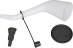 Lisle 18232 Offset Funnel with Cap & Lid Black by Lisle