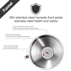 Stainless Steel Funnels for Kitchen Use, Kitchen Metal Funnel Set - Image 3