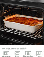 DOWAN Casserole Dish, 9x13 Ceramic Baking Dish, Large Lasagna Pan Deep - Image 5