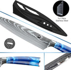Dfito Chef Knife Sets with Roll Bag, 9 Pieces Professional Knife Set, High - Image 4