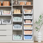 8 Pack Stackable Closet Storage Basket - Image 4