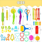 LCY WEDSHI Dough Tool Set, Dough Accessories Includes Animal Molds, Cutters - Image 6