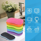 HOMEXCEL 6 Pack Multi-Purpose Scrub Sponges Kitchen, Dish Sponge, Non-Scratch - Image 6