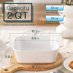 DOWAN 8x8 Baking dish, Square Baking Pan, Ceramic Casserole Dishes - Image 2