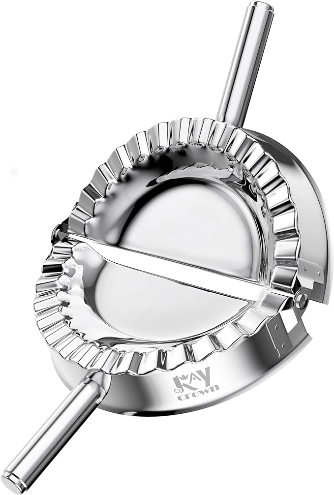 KAYCROWN 6 Inch Empanada Press, Stainless Steel Dumpling Maker Dough Cutter by KAYCROWN