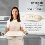 Dutch Oven For Sourdough Bread Baking – Enamelled Cast Iron Bread Loaf Pot – - Image 4