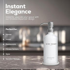 White Glass Dish Soap Dispenser - Image 2