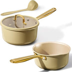 CAROTE 2Qt & 3Qt Nonstick Sauce Pan Set, Saucepan by CAROTE