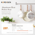 Kordisen Ceramic Non Stick Frying Pans Skillet, 8 Inch Ceramic Small Egg Pan - Image 8