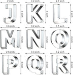 4 Inch Alphabet Letter Cookie Cutter Set - Image 3