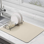 Dish Drying Mat for Kitchen Counter Super Absorbent Drainer Mats by EDC-BFYOU
