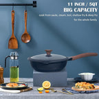 Vinchef Nonstick Deep Frying Pan Skillet - Image 5