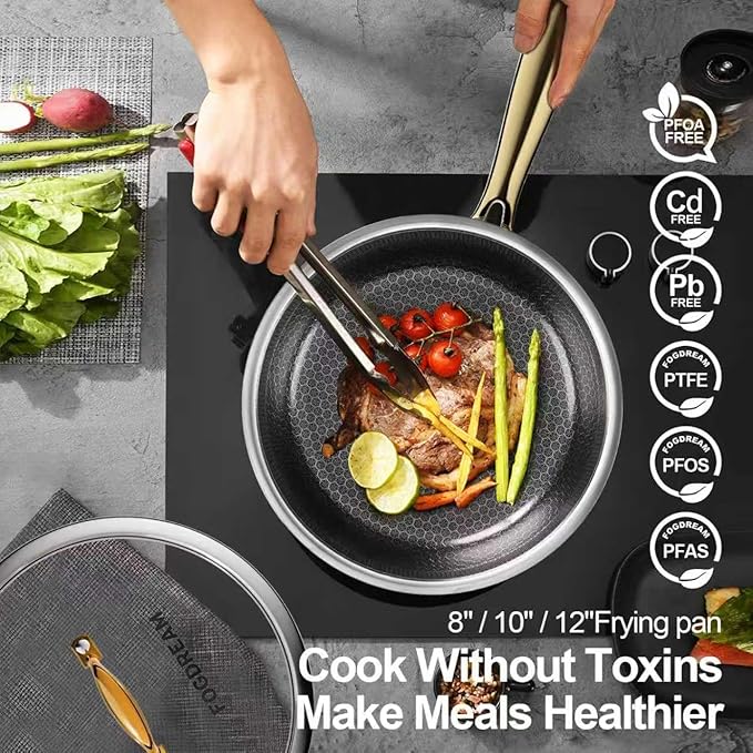 FogDream 8, Honeycomb Hybrid Nonstick Skillet - Image 3