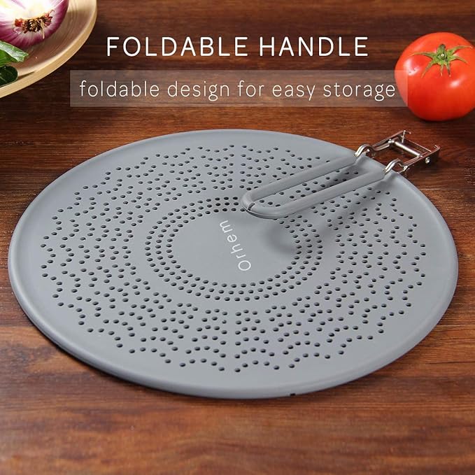 11" Silicone Splatter Screen Pan Cover - Image 3