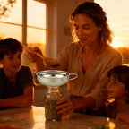 Stainless Steel Wide-mouthed Kitchen Funnel, 2 Sets - Image 6