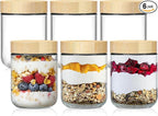 NETANY 6-pack 16oz Glass jars by NETANY