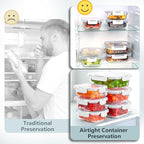 12 Pack Glass Lunch Meal Prep Containers - Image 5