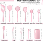 HaWare 11 PCS Silicone Cooking Utensils Set, Heat Resistant Kitchen Utensils - Image 2