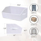 Homsorout Fabric Bins for Organization - Image 2