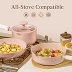 CAROTE Ceramic Cookware Set Nonstick, Non-Toxic & PFAS-Free, Dishwasher - Image 6