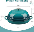 EDGING CASTING Enameled Oval Cast Iron Dutch Oven Pot - Image 2