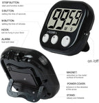 12 Pack Digital Kitchen Timer Large LCD Display Loud Alarm Strong Magnetic Stand - Image 2